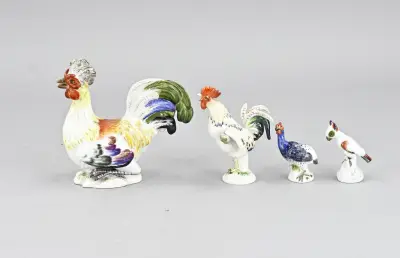4x Meissen vogel – kavel bij Twents Veilinghuis