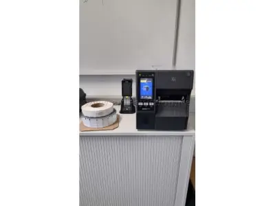 1 Komplettpaket Scansystem Firma Zebra (Handheld, Drucker und Etiketten) – kavel bij Zoll-Auktion, Flensburg