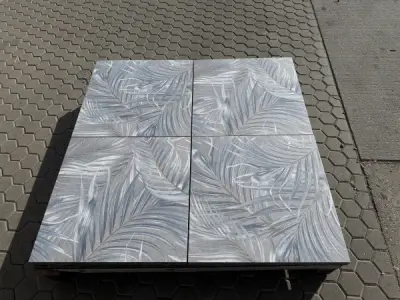 60,48 M2 Keramische Tegel Decor Blue Flower 60x60x4 Cm – kavel bij XL Auctions