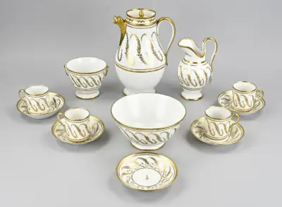 8-Delig koffieservies (Frankrijk) – kavel bij Twents Veilinghuis
