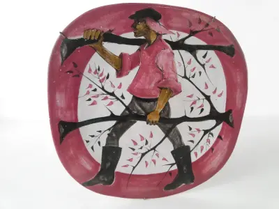 Keramische schotel - Roger Somville 1956 – kavel bij De Kringwinkel, Heverlee