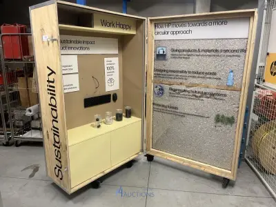 Verrijdbare beursstand HP – kavel bij VH Auctions