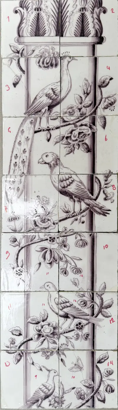 14-Pas tegeltableau, 91 x 26 cm – kavel bij Twents Veilinghuis