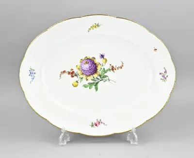 Grote Meissen schaal, 44,5 x 35 cm – kavel bij Twents Veilinghuis