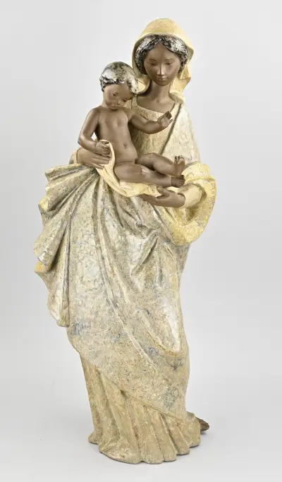 Groot Lladro beeld, Maria met kind – kavel bij Twents Veilinghuis