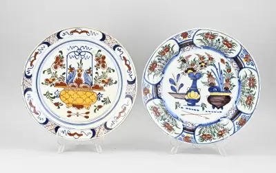 2x Delftse schotel Ø 31 cm – kavel bij Twents Veilinghuis