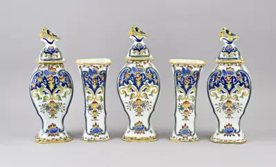 5-Delig kaststel, H 20 - 30 cm – kavel bij Twents Veilinghuis