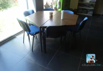 Lot de tables avec chaises – kavel bij Clicpublic