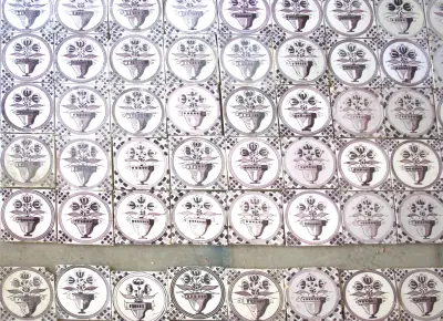 Lot bloempot tegels (110x) – kavel bij Twents Veilinghuis
