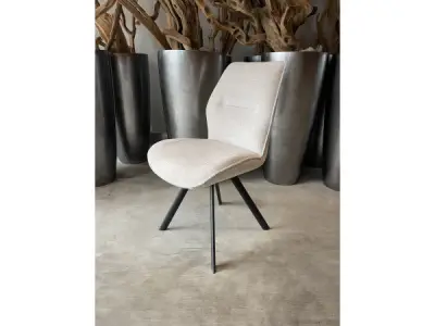 Eetkamerstoel Vale (set van 6) weefstof-natural – kavel bij XL Auctions