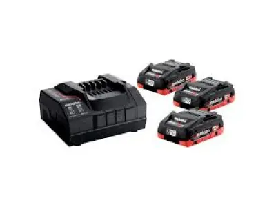 Metabo Basis-Set 3 x LiHD 18V / 4.0 Ah accu's | Lader ASC 55 – kavel bij XL Auctions