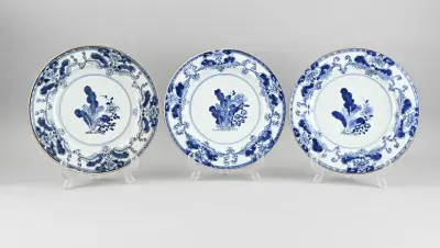 3x Chinees bord Ø 26,5 cm – kavel bij Twents Veilinghuis
