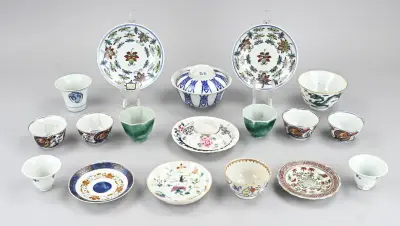 Lot Chinese/Japanse kop + schotels – kavel bij Twents Veilinghuis