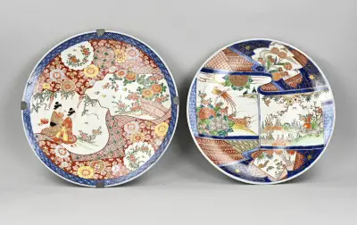 2x Imari bord Ø 37 - 39 cm – kavel bij Twents Veilinghuis