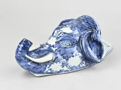 Chin. wandvaas (olifant) – kavel bij Twents Veilinghuis