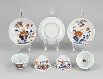 Lot Imari kop/schotels – kavel bij Twents Veilinghuis