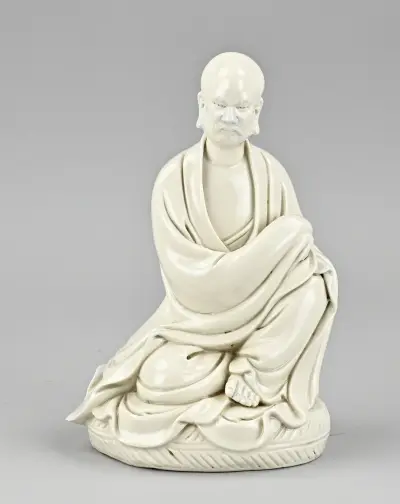 Chinees Blanc de Chine figuur, H 22,2 cm – kavel bij Twents Veilinghuis