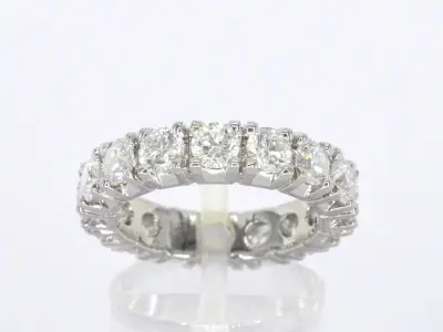 Exclusieve witgouden alliance ring met diamanten – kavel bij Onlineveilingmeester