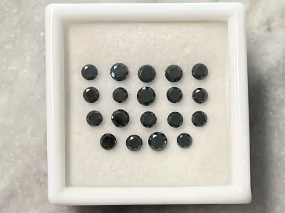 Diamant - 3.12 carat natuurlijke zwarte diamant (gecertificeerd) – kavel bij Onlineveilingmeester