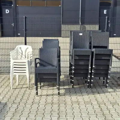 Ca. 35x Terrasstoel, Zwart – kavel bij Onlineveilingmeester, Raalte