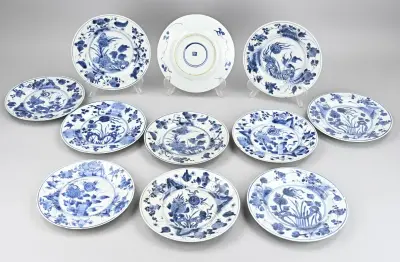 Lot Chinese borden (11x) Ø 21,5 cm – kavel bij Twents Veilinghuis