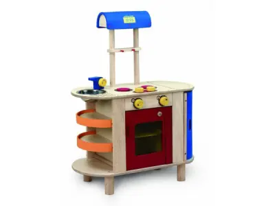 Wonderworld Houten Kookcentrum – 35 x 70 x 91 cm – kavel bij XL Auctions