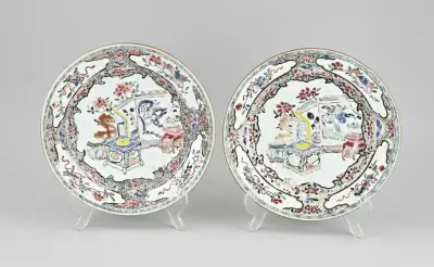 2x Chinees bord Ø 22,7 cm – kavel bij Twents Veilinghuis