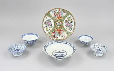 6x Chinees porselein – kavel bij Twents Veilinghuis