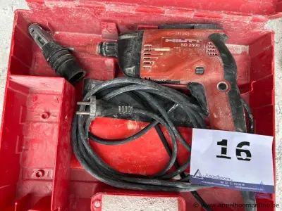 Boormachine HILTI SD 2500, inclusief koffer en diepteaanslag. Werking niet gekend – kavel bij Appelboom