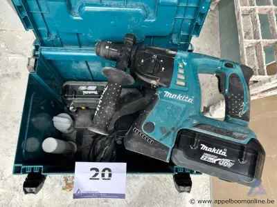 Accu boorhamer Makita BHR262T, 36 V, inclusief 2 accu's (2,6 Ah), zijhandgreep en koffer. Werking niet gekend – kavel bij Appelboom