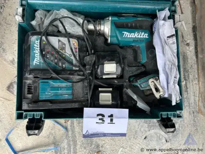 Accu schroefmachine Makita DFS452, 18 V, inclusief lader, 2 accu's en handleiding, in koffer. Werking niet gekend – kavel bij Appelboom