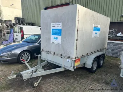 Aanhangwagen ANSSEMS BSX 2000, XLJ0A030604024133, 1e insch 2004-06-22, 2 assen, mtm 2000kg, tarra 495kg, huif, keuring tot 2026-06-28, inschrijving… – kavel bij Appelboom