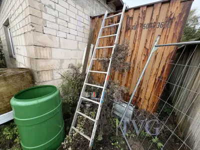 ZARGES aluminium aanlegladder – kavel bij IVG, Bielefeld-Brake