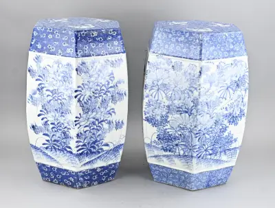 2x Antiek Chinese hocker – kavel bij Twents Veilinghuis
