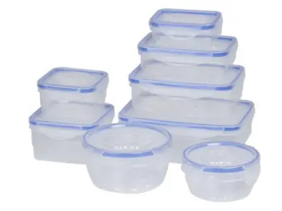 Vershoudbakjes - 8 delige set - transparant - kunststof – kavel bij XL Auctions