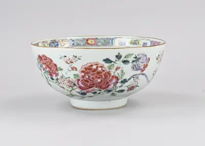 Chinese Fam. Rose kom Ø 19,2 cm – kavel bij Twents Veilinghuis