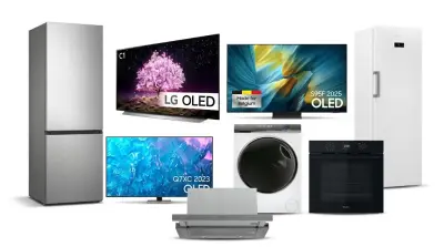 Set van 13 producten - Koelkasten, wasmachines, tv's - Whirlpool, Beko, Samsung – kavel bij Stocklear