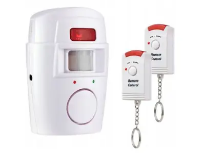 2x draadloos bewegingsmelderalarm + 2 sleutelhangers – kavel bij XL Auctions