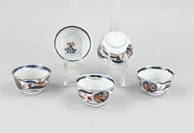 5x Chinees Imari kopje – kavel bij Twents Veilinghuis