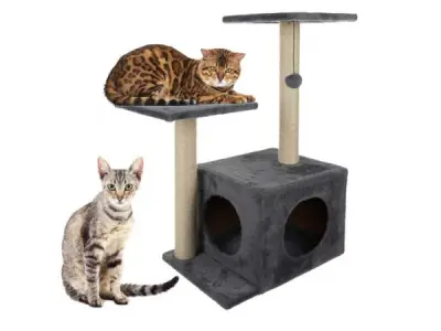 Purlov Kattenboom 71cm grijs – kavel bij XL Auctions