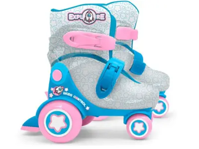Rolschaatsen Explore voor meisjes, blauw-roze maat 23-26 – kavel bij XL Auctions