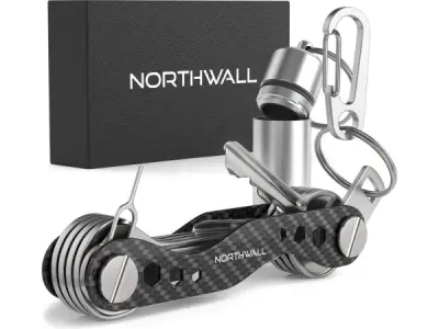 Carbon Sleutelhanger - Sleutel Organizer - 2 tot 20 Sleutels – kavel bij XL Auctions