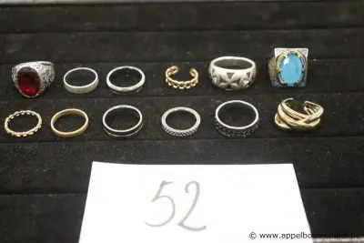 12 diverse ringen – kavel bij Appelboom