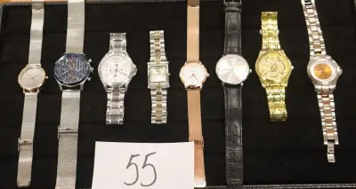 8 diverse horloges wo HILFIGER, LORUS, CACHAREL, ORUSS enz – kavel bij Appelboom