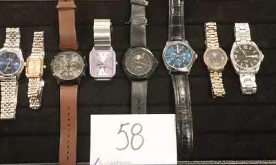 8 diverse horloges wo HILFIGER, CASIO, GEOFFREY BEENE, FOSSIL enz – kavel bij Appelboom
