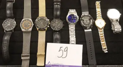 8 diverse horloges wo SKAKEN, WD, CASIO, ROSEFIELD enz – kavel bij Appelboom