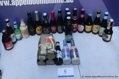 34 flesjes diverse bieren – kavel bij Appelboom