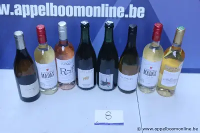 8 flessen diverse wijnen – kavel bij Appelboom