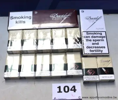 lot sigaretten DAVIDOFF – kavel bij Appelboom