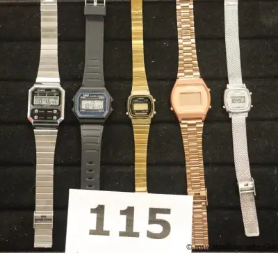 5 digitale horloges CASIO – kavel bij Appelboom